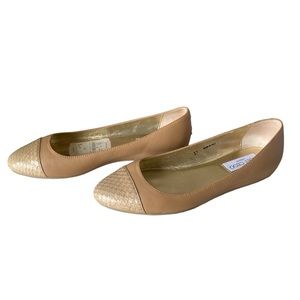 JIMMY CHOO Waine Cap-Toe Ballet Flat, Neutral